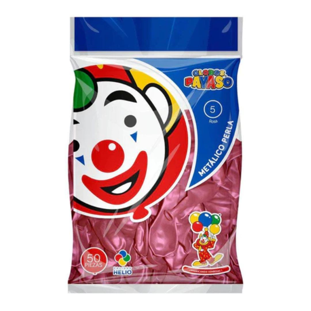 Payaso - Globo Payaso Perlado Rose Gold X50