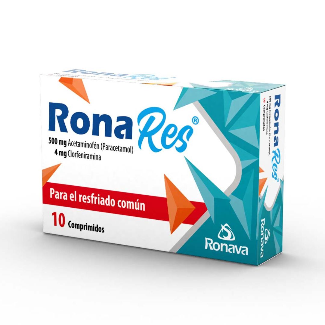 Ronava - Ronares Comp 500Mg/4Mg X10 Rnv